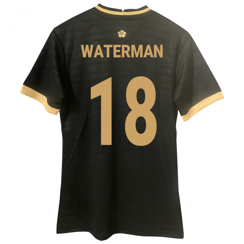 Niño Camiseta Panamá Cecilio Waterman #18 Negro 2ª Equipación 24-26 La Camisa Perú