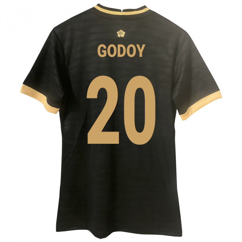 Niño Camiseta Panamá Aníbal Godoy #20 Negro 2ª Equipación 24-26 La Camisa Perú