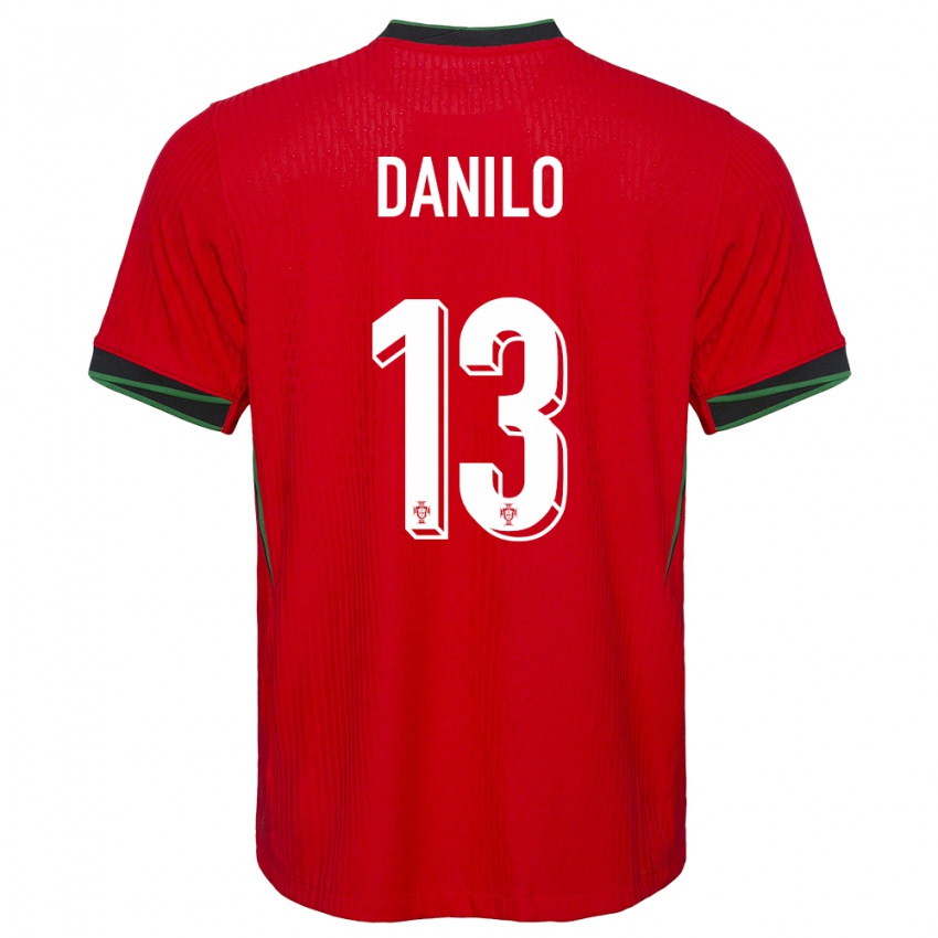 Hombre Camiseta Portugal Danilo Pereira #13 Rojo 1ª Equipación 24-26 La Camisa Perú