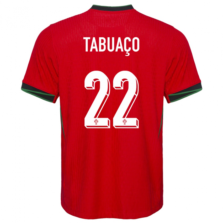 Hombre Camiseta Portugal Goncalo Tabuaco #22 Rojo 1ª Equipación 24-26 La Camisa Perú