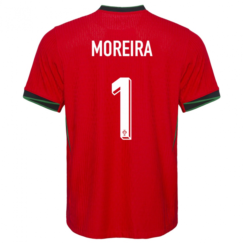 Hombre Camiseta Portugal Andre Moreira #1 Rojo 1ª Equipación 24-26 La Camisa Perú