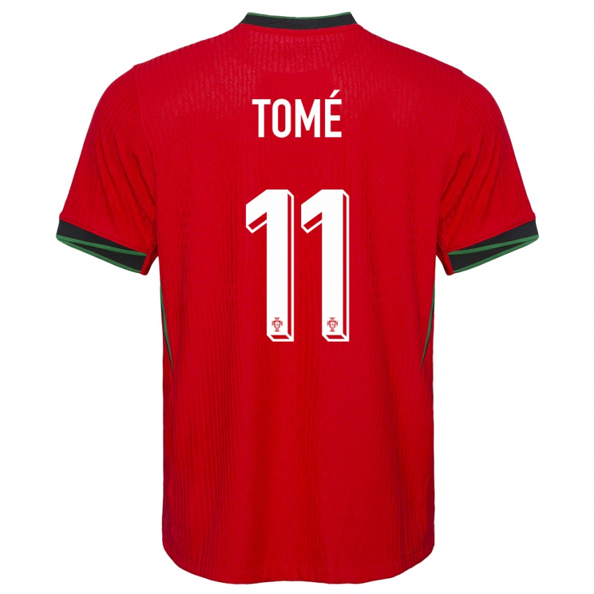 Hombre Camiseta Portugal Olivio Tome #11 Rojo 1ª Equipación 24-26 La Camisa Perú