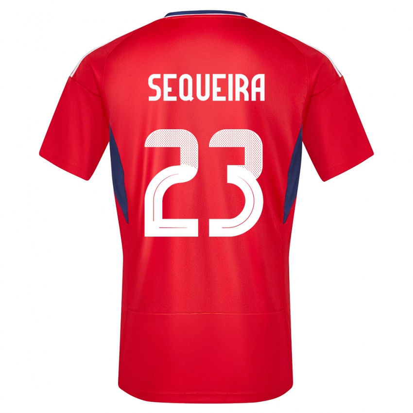 Hombre Camiseta Costa Rica Patrick Sequeira #23 Rojo 1ª Equipación 24-26 La Camisa Perú