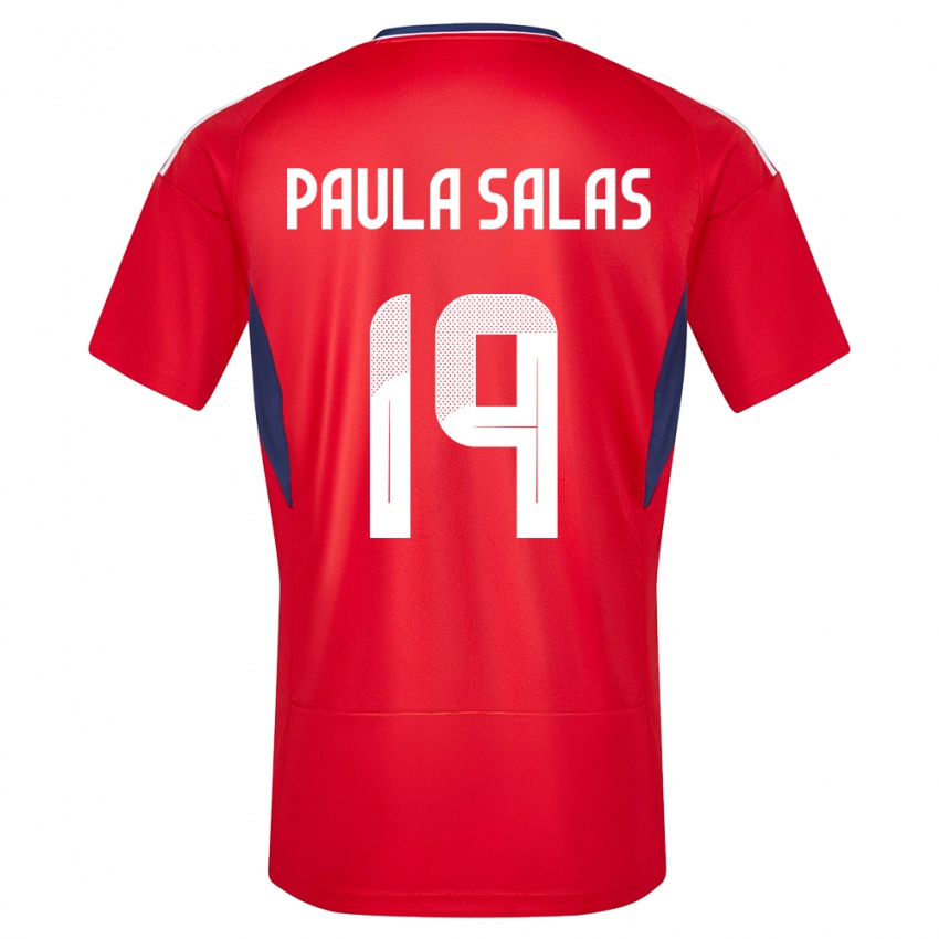 Hombre Camiseta Costa Rica Maria Paula Salas #19 Rojo 1ª Equipación 24-26 La Camisa Perú