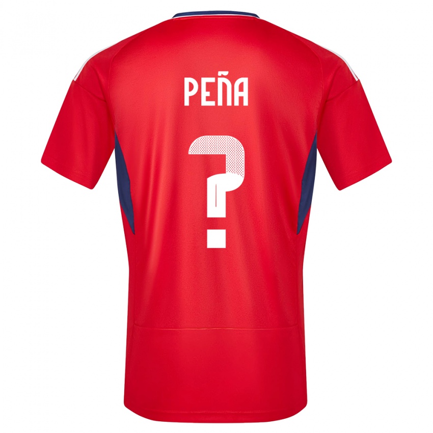 Hombre Camiseta Costa Rica Randy Pena #0 Rojo 1ª Equipación 24-26 La Camisa Perú