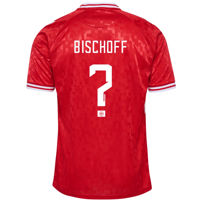 Hombre Camiseta Dinamarca Clement Bischoff #0 Rojo 1ª Equipación 24-26 La Camisa Perú