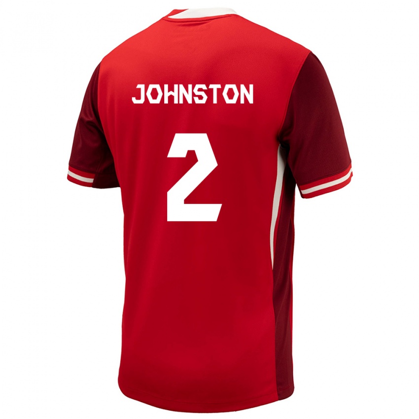 Hombre Camiseta Canadá Alistair Johnston #2 Rojo 1ª Equipación 24-26 La Camisa Perú