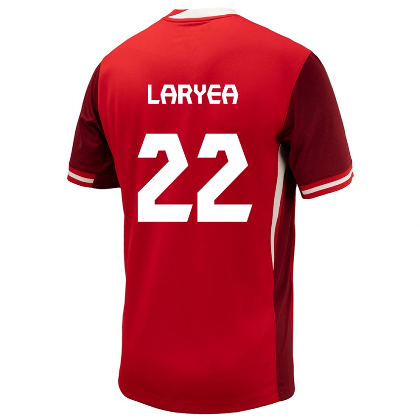 Hombre Camiseta Canadá Richie Laryea #22 Rojo 1ª Equipación 24-26 La Camisa Perú