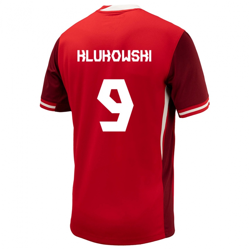 Hombre Camiseta Canadá Antoni Klukowski #9 Rojo 1ª Equipación 24-26 La Camisa Perú