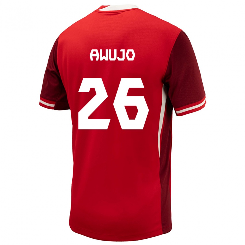 Hombre Camiseta Canadá Simi Awujo #26 Rojo 1ª Equipación 24-26 La Camisa Perú