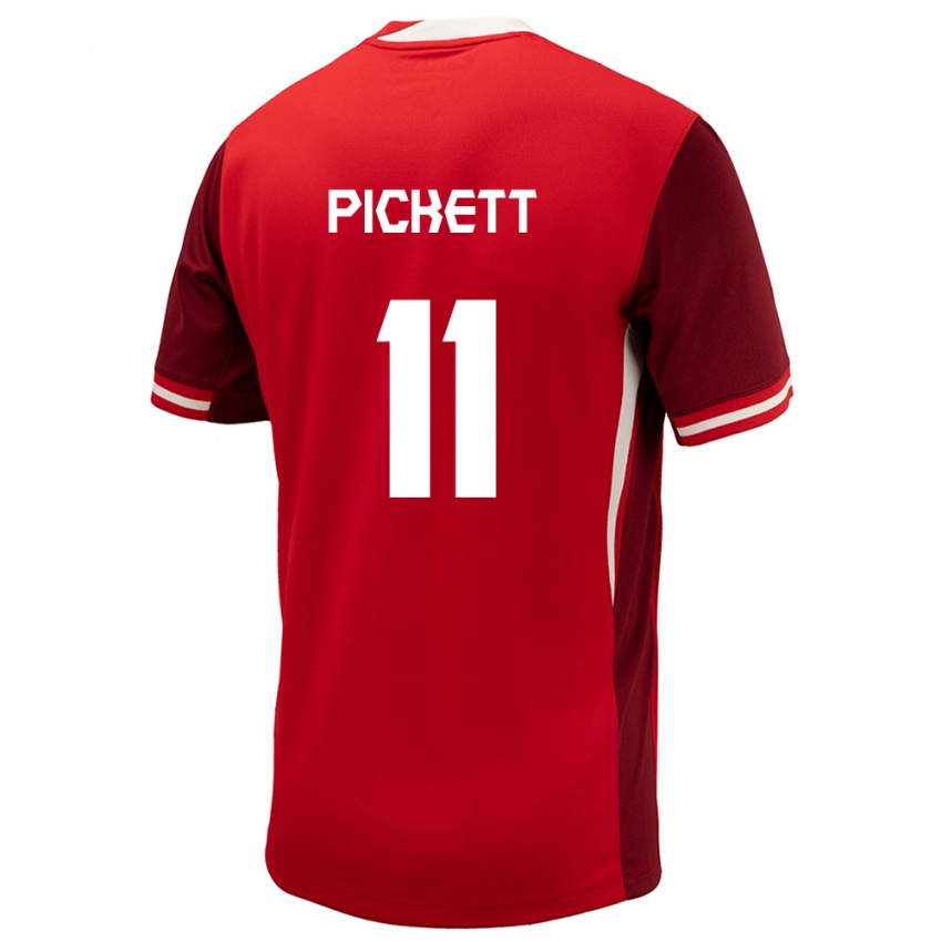 Hombre Camiseta Canadá Victoria Pickett #11 Rojo 1ª Equipación 24-26 La Camisa Perú