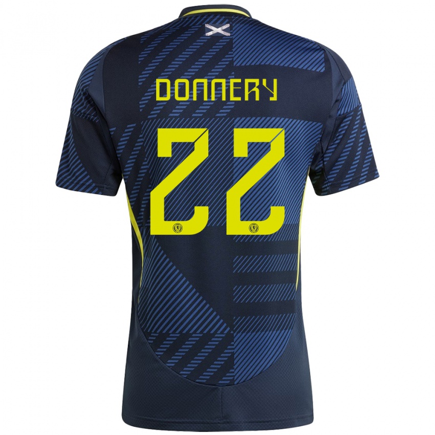 Hombre Camiseta Escocia Julian Donnery #22 Azul Oscuro 1ª Equipación 24-26 La Camisa Perú