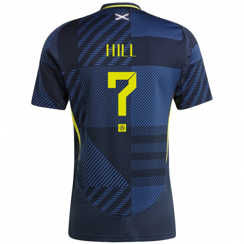 Hombre Camiseta Escocia Kathryn Hill #0 Azul Oscuro 1ª Equipación 24-26 La Camisa Perú