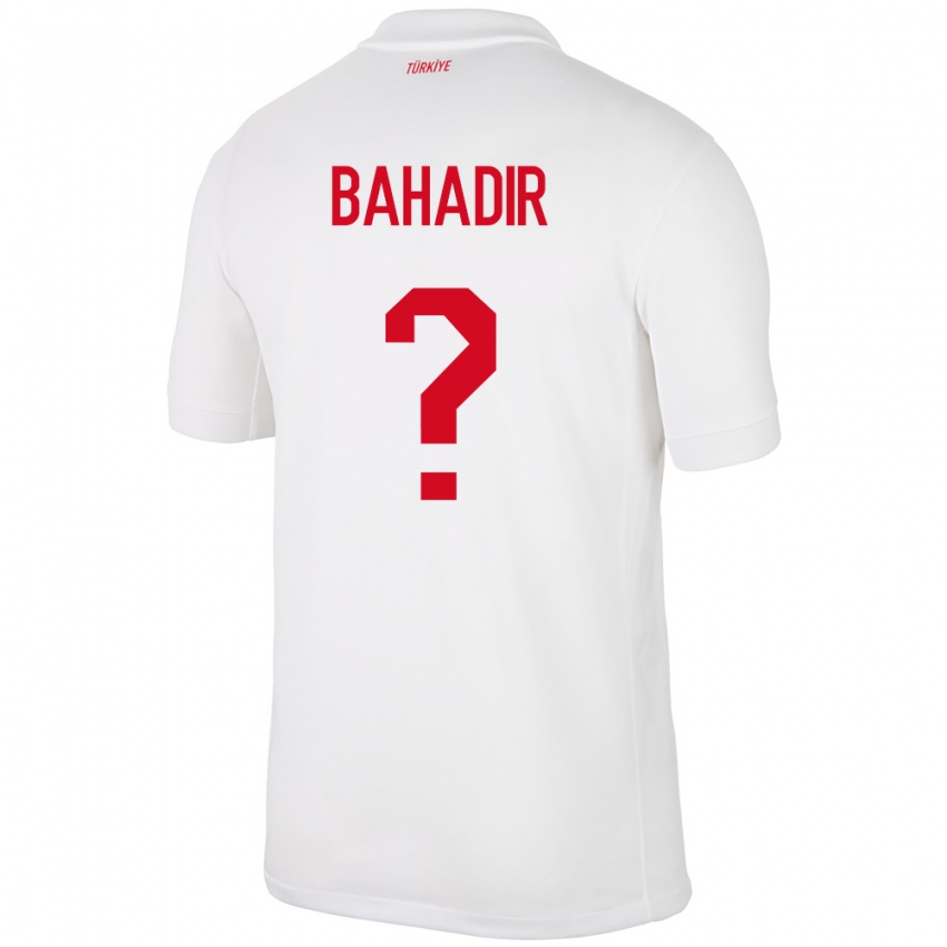 Hombre Camiseta Turquía Arda Bahadir #0 Blanco 1ª Equipación 24-26 La Camisa Perú