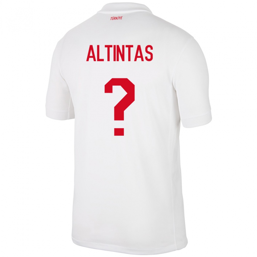 Hombre Camiseta Turquía Benan Altıntaş #0 Blanco 1ª Equipación 24-26 La Camisa Perú