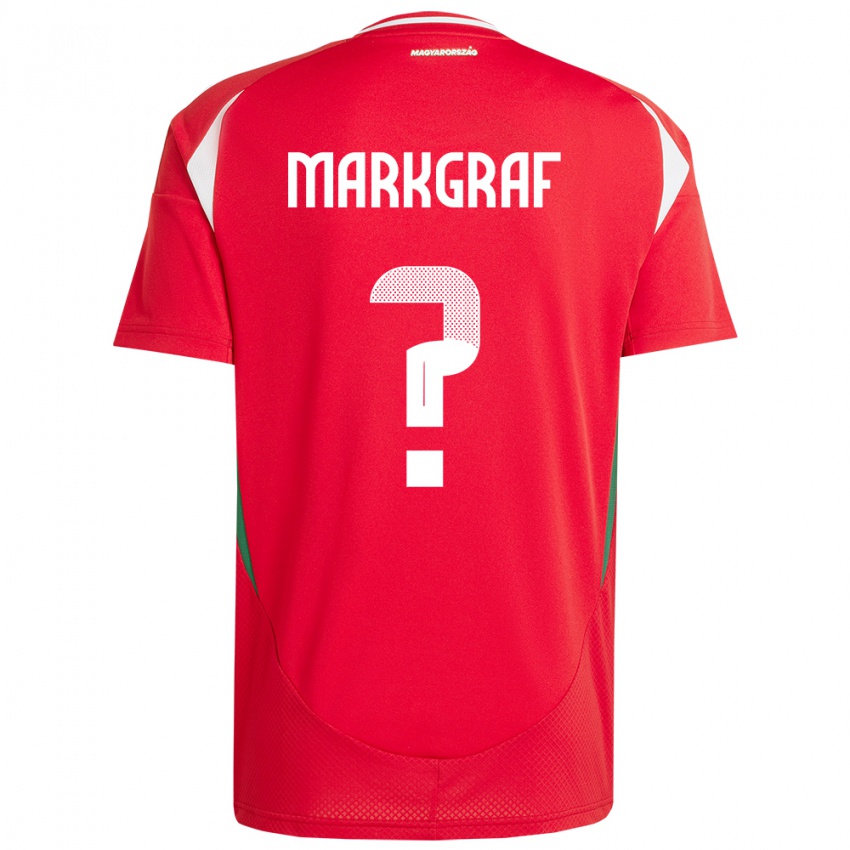 Hombre Camiseta Hungría Ákos Markgráf #0 Rojo 1ª Equipación 24-26 La Camisa Perú