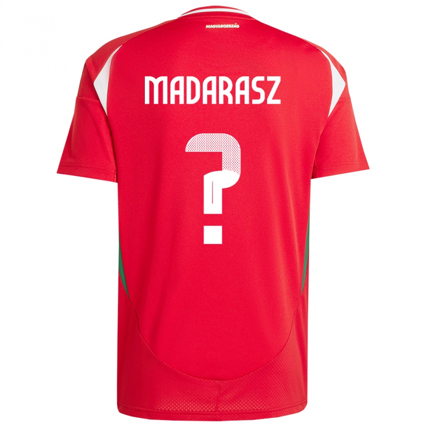 Hombre Camiseta Hungría Ádám Madarász #0 Rojo 1ª Equipación 24-26 La Camisa Perú