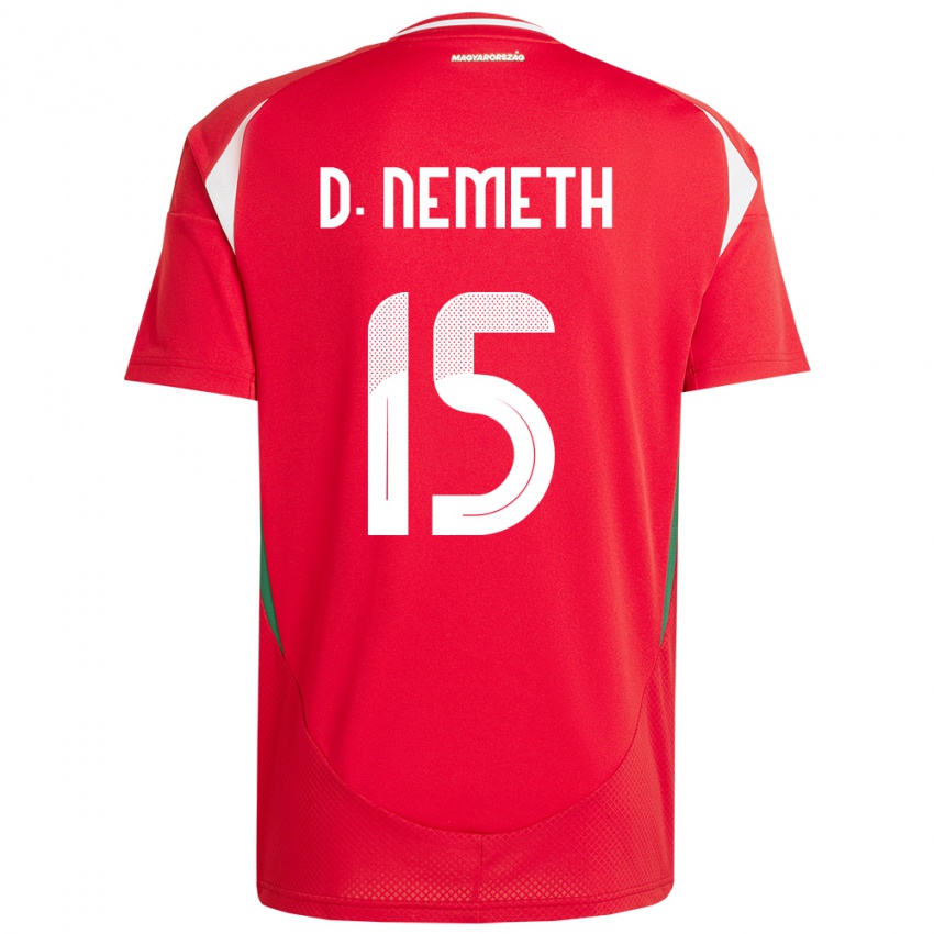 Hombre Camiseta Hungría Diana Németh #15 Rojo 1ª Equipación 24-26 La Camisa Perú