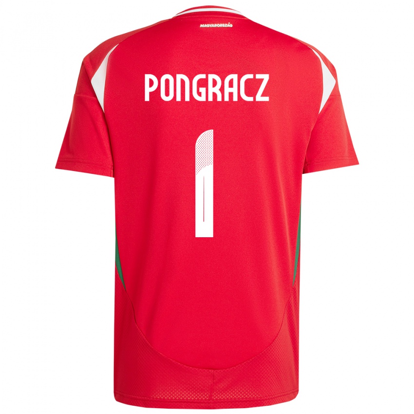 Hombre Camiseta Hungría Agness Pongracz #1 Rojo 1ª Equipación 24-26 La Camisa Perú