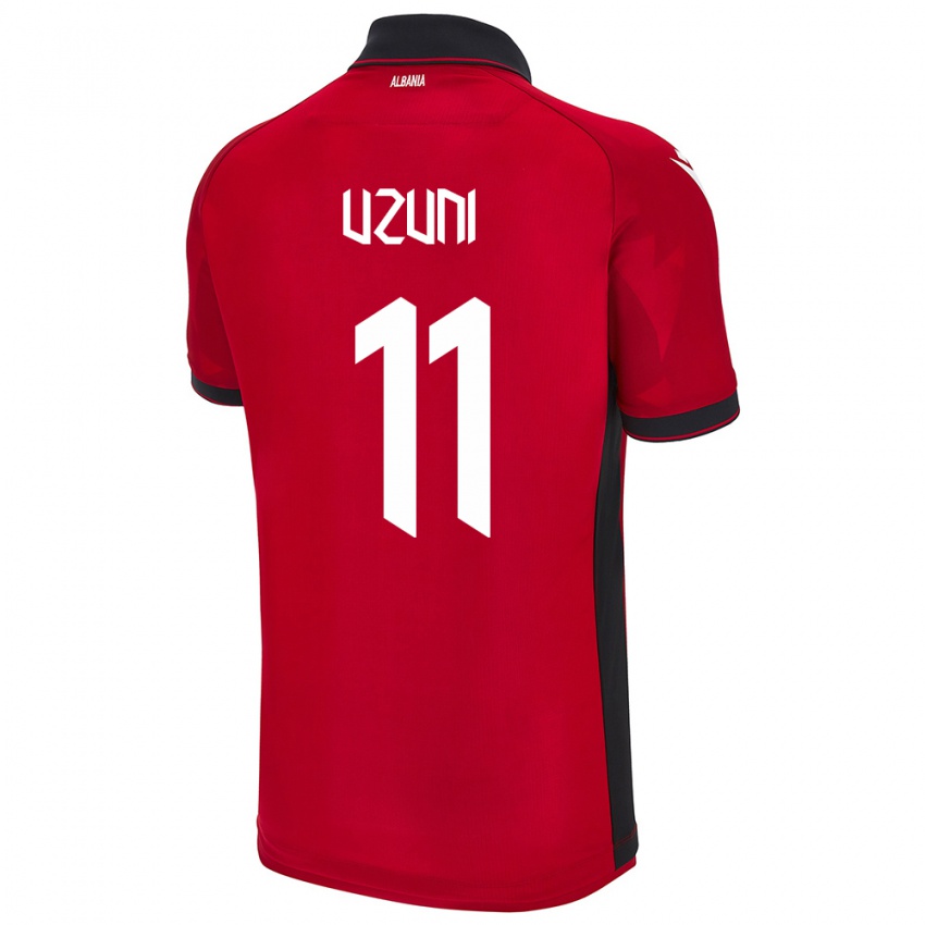 Hombre Camiseta Albania Myrto Uzuni #11 Rojo 1ª Equipación 24-26 La Camisa Perú