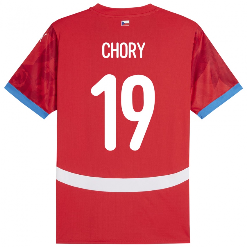 Hombre Camiseta Chequia Tomas Chory #19 Rojo 1ª Equipación 24-26 La Camisa Perú