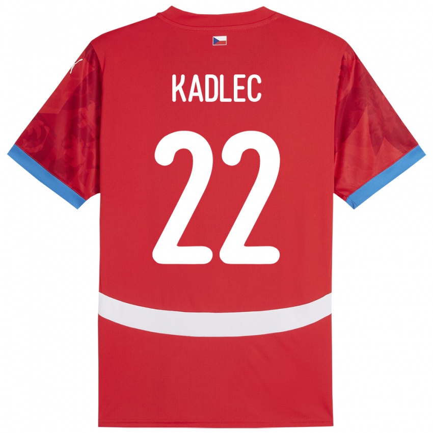 Hombre Camiseta Chequia Adam Kadlec #22 Rojo 1ª Equipación 24-26 La Camisa Perú