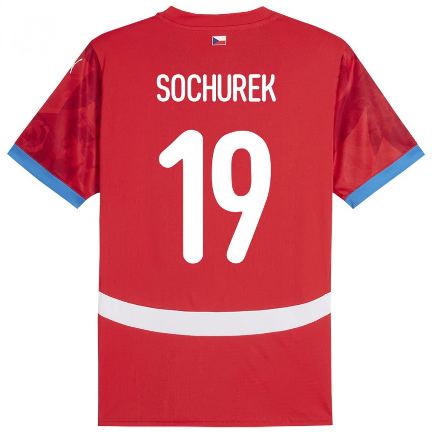 Hombre Camiseta Chequia Hugo Sochurek #19 Rojo 1ª Equipación 24-26 La Camisa Perú