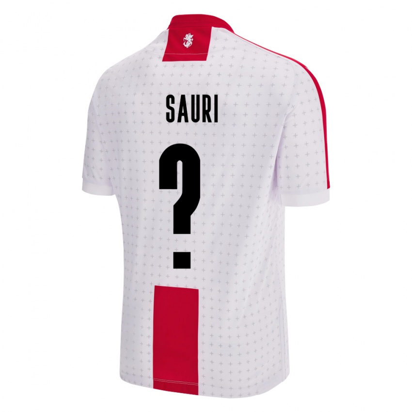 Hombre Camiseta Georgia Mate Sauri #0 Blanco 1ª Equipación 24-26 La Camisa Perú