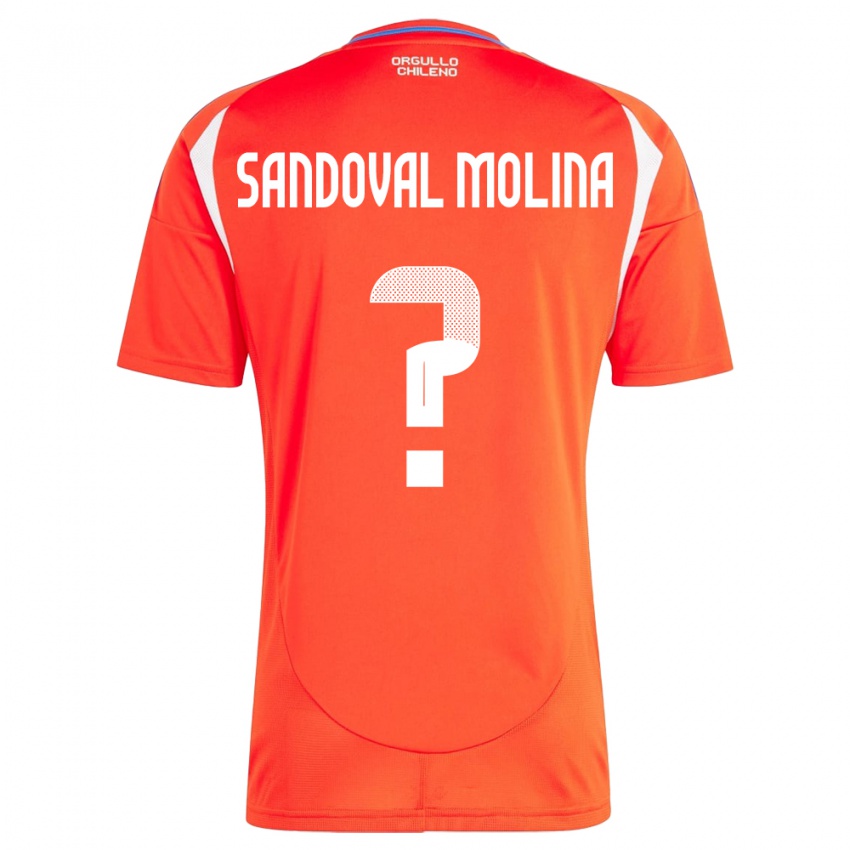 Hombre Camiseta Chile Mario Sandoval Molina #0 Rojo 1ª Equipación 24-26 La Camisa Perú