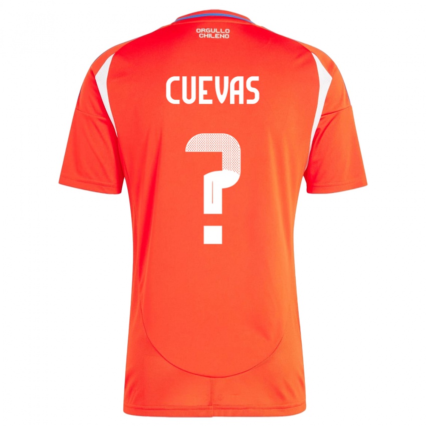 Hombre Camiseta Chile Yastin Cuevas #0 Rojo 1ª Equipación 24-26 La Camisa Perú