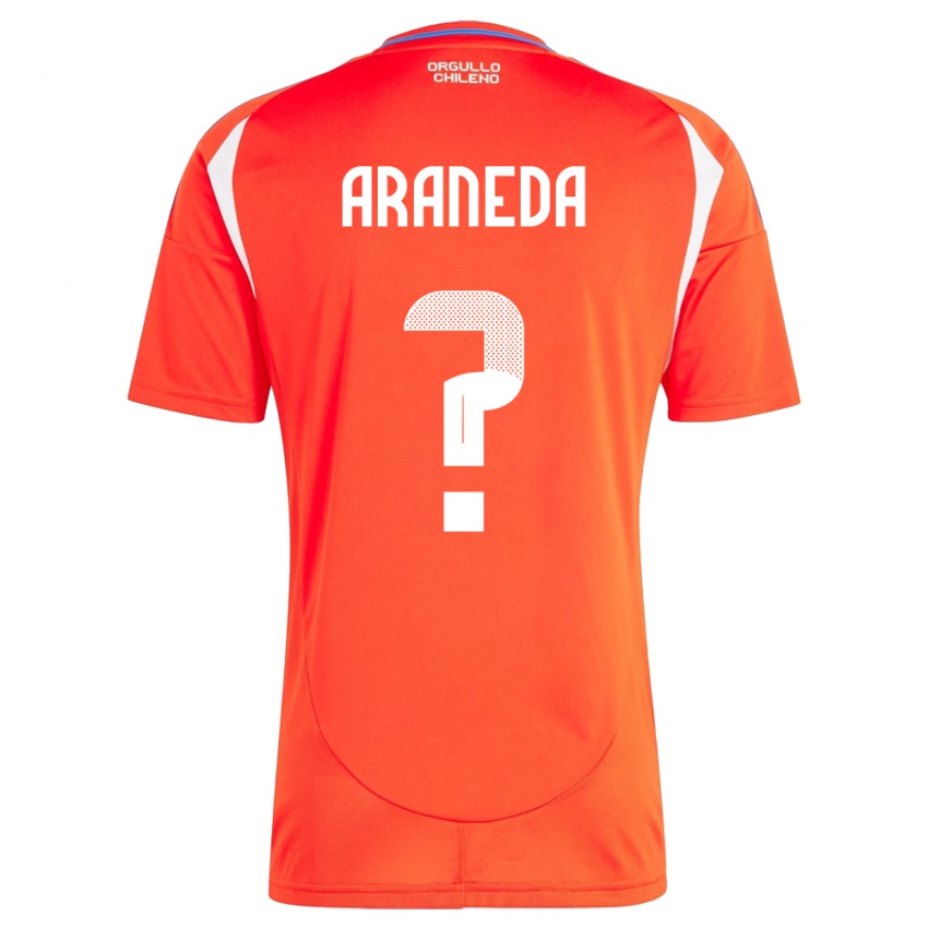 Hombre Camiseta Chile Arantxa Araneda #0 Rojo 1ª Equipación 24-26 La Camisa Perú