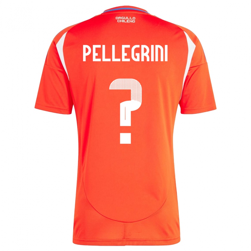 Hombre Camiseta Chile Maya Pellegrini #0 Rojo 1ª Equipación 24-26 La Camisa Perú