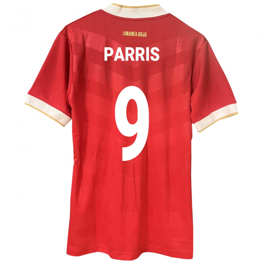 Hombre Camiseta Panamá Katherine Parris #9 Rojo 1ª Equipación 24-26 La Camisa Perú