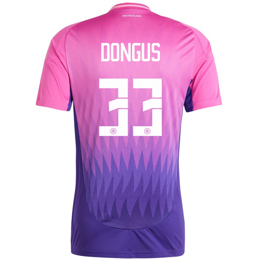 Hombre Camiseta Alemania Fabienne Dongus #33 Rosado Morado 2ª Equipación 24-26 La Camisa Perú