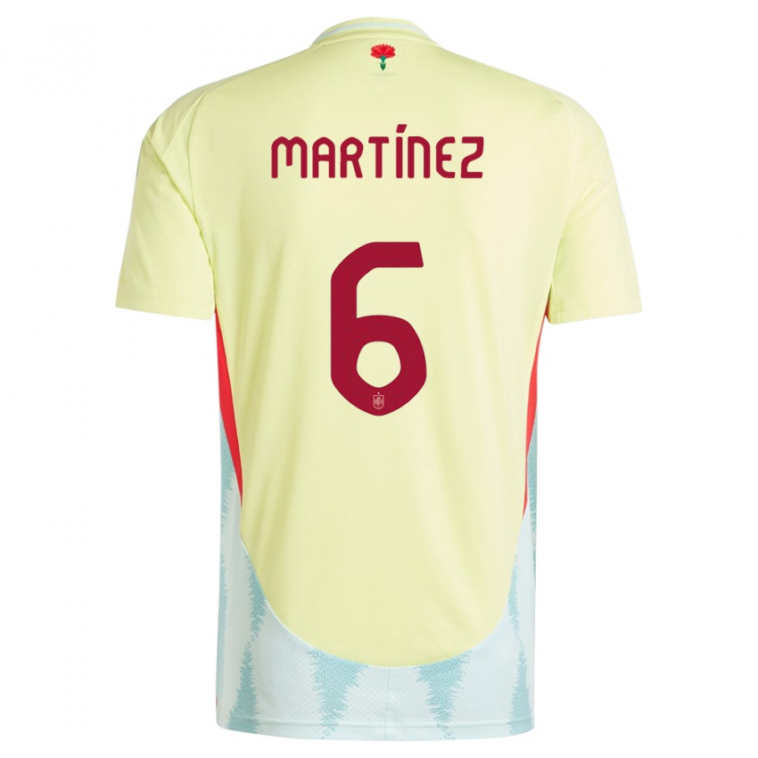 Hombre Camiseta España Roger Martinez #6 Amarillo 2ª Equipación 24-26 La Camisa Perú