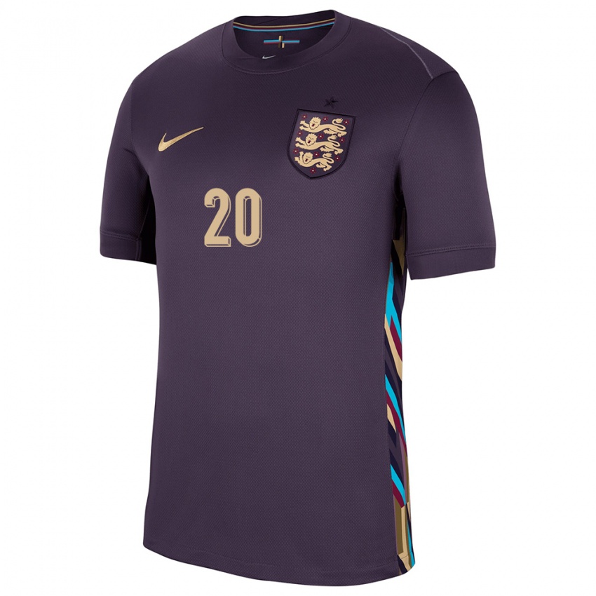 Hombre Camiseta Inglaterra Kian Pennant #20 Pasa Oscura 2ª Equipación 24-26 La Camisa Perú