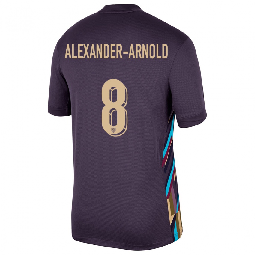 Hombre Camiseta Inglaterra Trent Alexander-Arnold #8 Pasa Oscura 2ª Equipación 24-26 La Camisa Perú