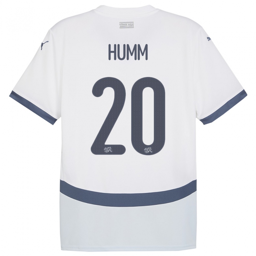 Hombre Camiseta Suiza Fabienne Humm #20 Blanco 2ª Equipación 24-26 La Camisa Perú