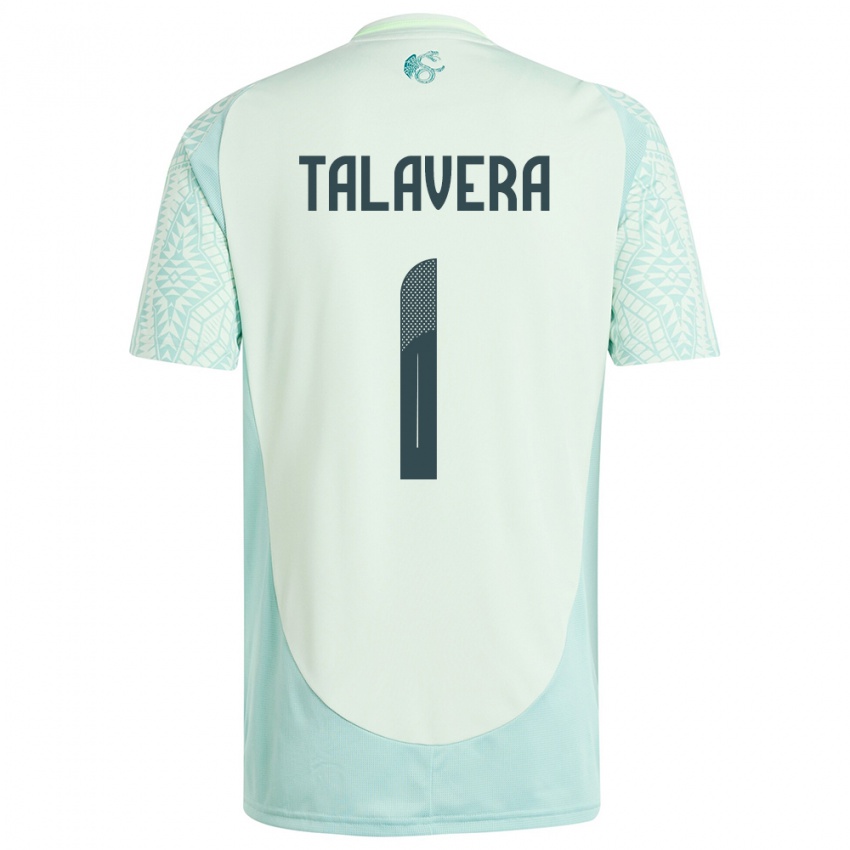 Hombre Camiseta México Alfredo Talavera #1 Lino Verde 2ª Equipación 24-26 La Camisa Perú