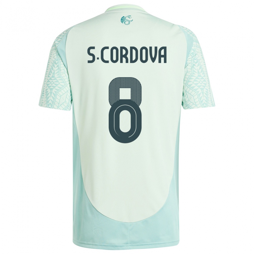 Hombre Camiseta México Sebastian Cordova #8 Lino Verde 2ª Equipación 24-26 La Camisa Perú