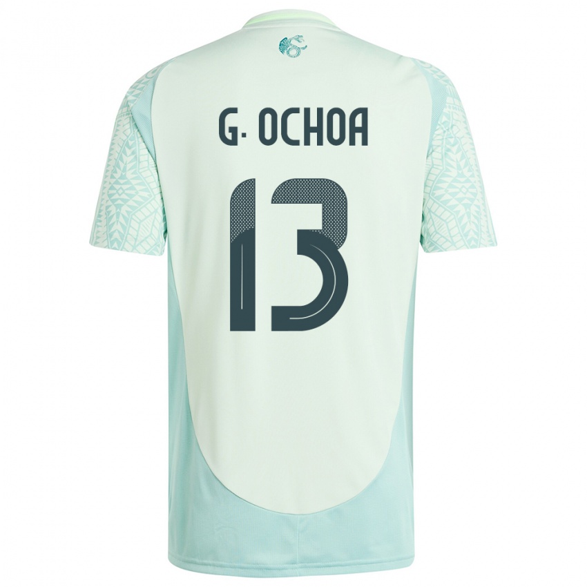 Hombre Camiseta México Guillermo Ochoa #13 Lino Verde 2ª Equipación 24-26 La Camisa Perú