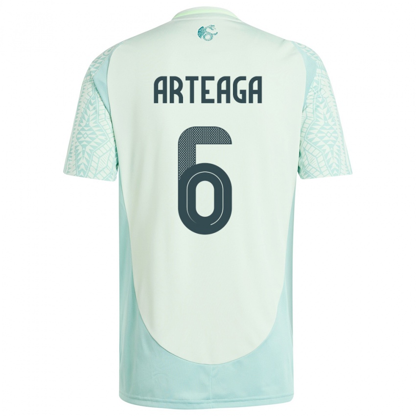 Hombre Camiseta México Gerardo Arteaga #6 Lino Verde 2ª Equipación 24-26 La Camisa Perú