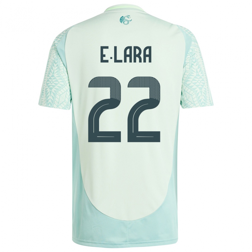 Hombre Camiseta México Emilio Lara #22 Lino Verde 2ª Equipación 24-26 La Camisa Perú