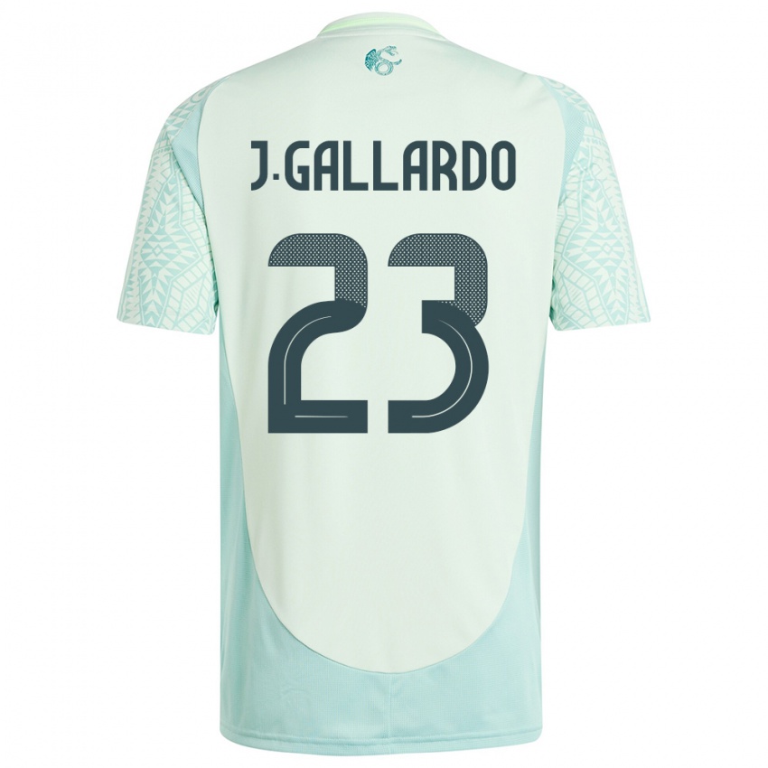 Hombre Camiseta México Jesus Gallardo #23 Lino Verde 2ª Equipación 24-26 La Camisa Perú
