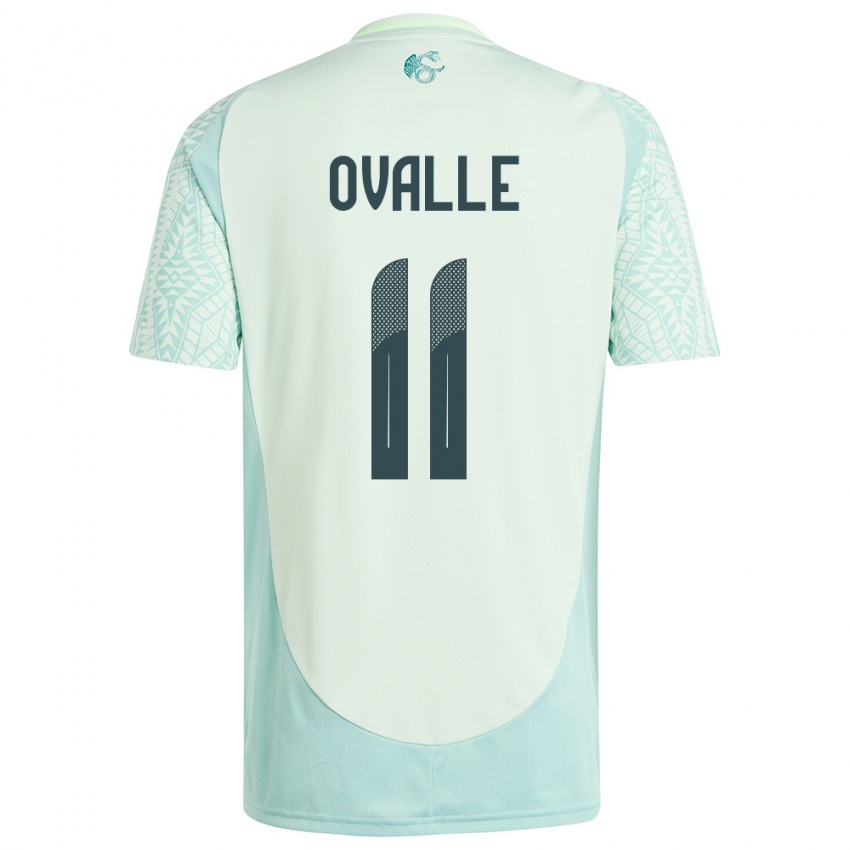 Hombre Camiseta México Lizbeth Ovalle #11 Lino Verde 2ª Equipación 24-26 La Camisa Perú