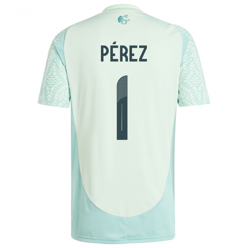 Hombre Camiseta México Emiliano Perez #1 Lino Verde 2ª Equipación 24-26 La Camisa Perú