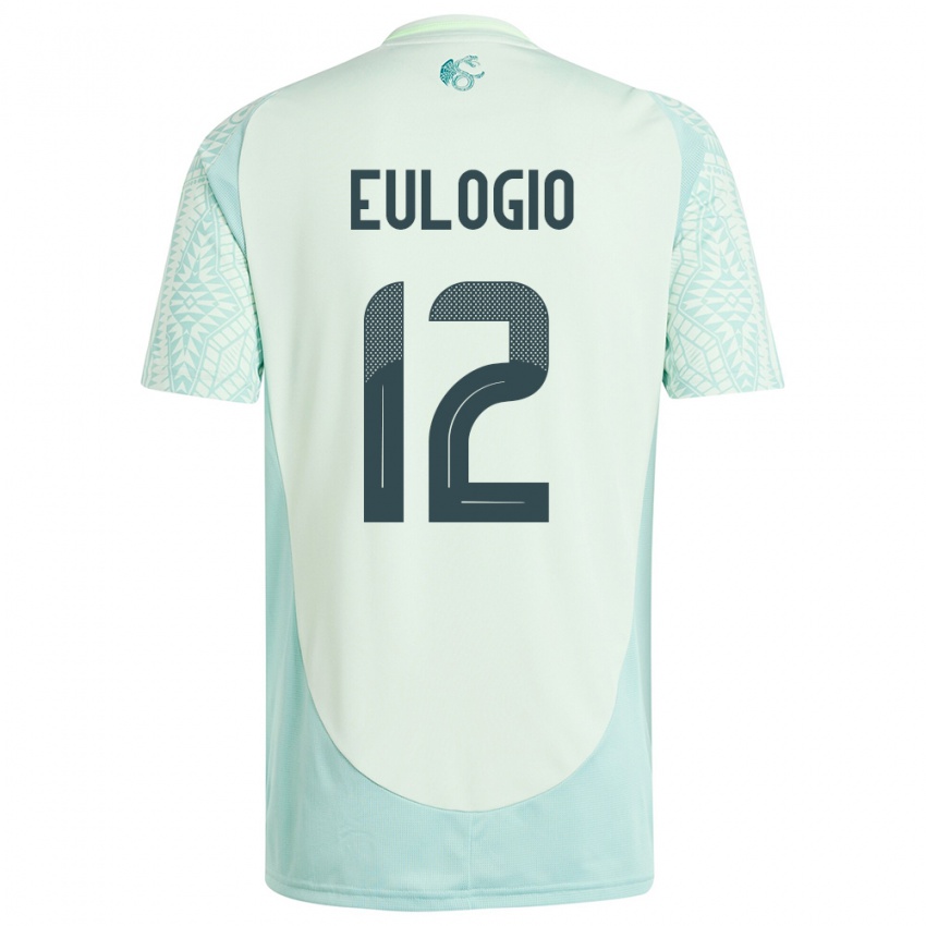 Hombre Camiseta México Jose Eulogio #12 Lino Verde 2ª Equipación 24-26 La Camisa Perú