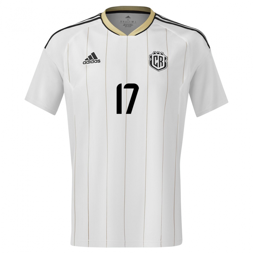 Hombre Camiseta Costa Rica Roan Wilson #17 Blanco 2ª Equipación 24-26 La Camisa Perú