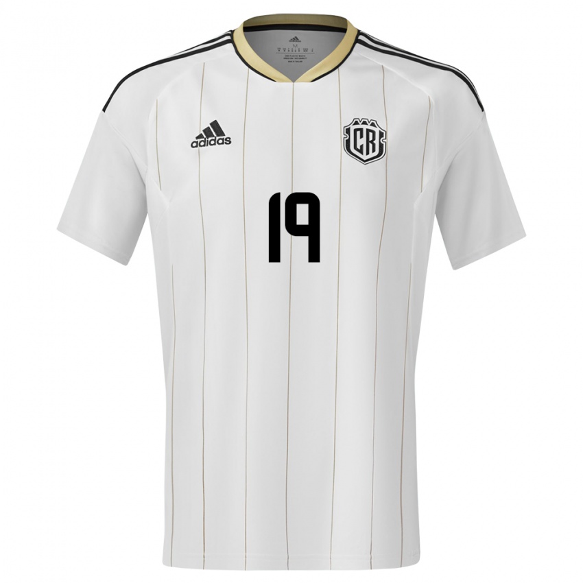 Hombre Camiseta Costa Rica Kendall Waston #19 Blanco 2ª Equipación 24-26 La Camisa Perú