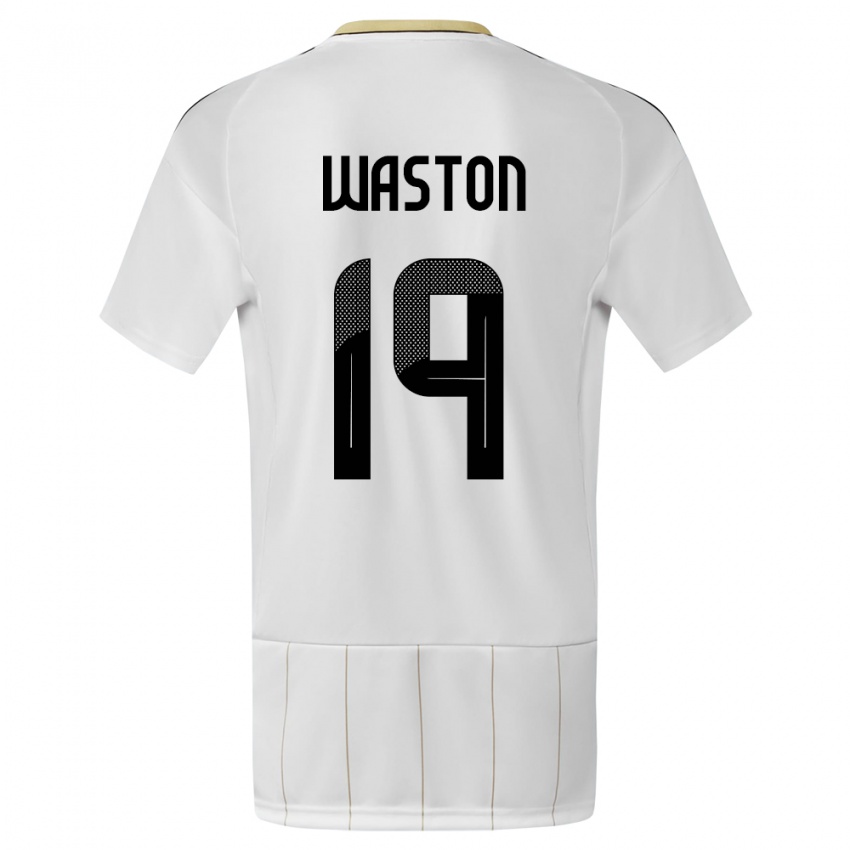 Hombre Camiseta Costa Rica Kendall Waston #19 Blanco 2ª Equipación 24-26 La Camisa Perú